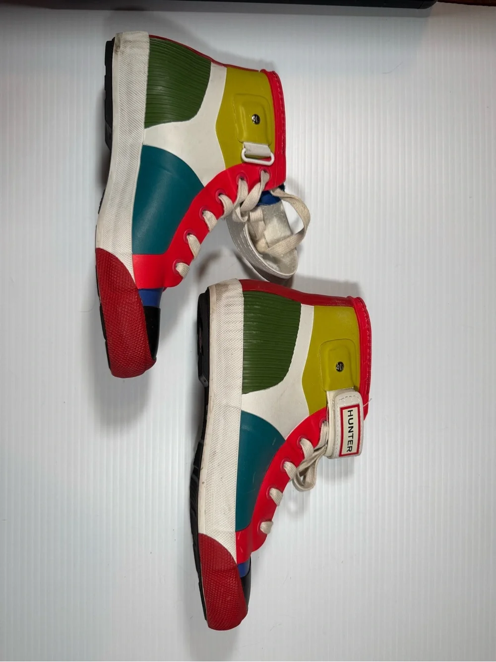 Hunter Patchwork Hi-Top Sneakers in UK 6 Women’s - great condition!